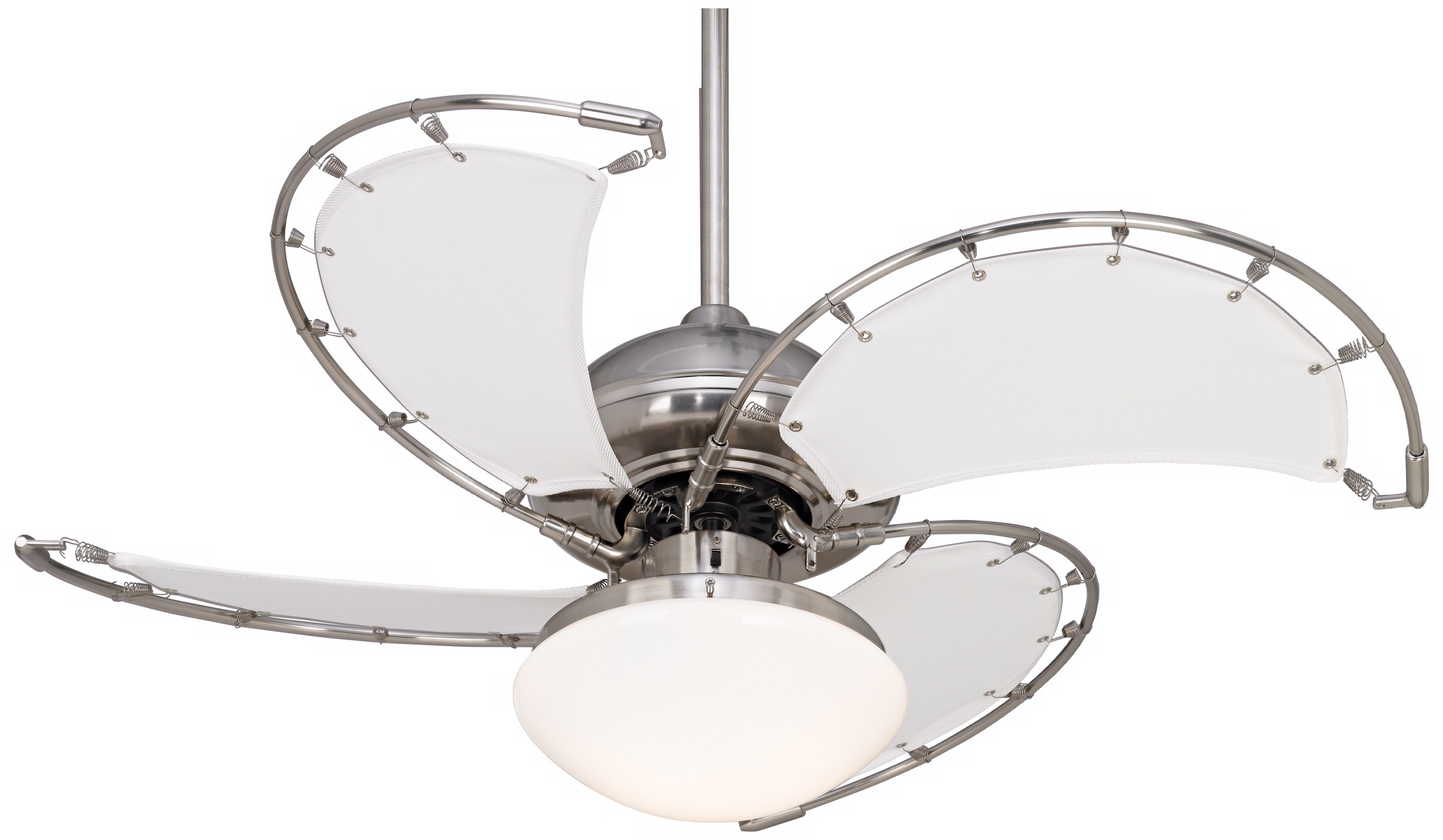 40" Aerial Brushed Nickel Ceiling Fan with Light Kit