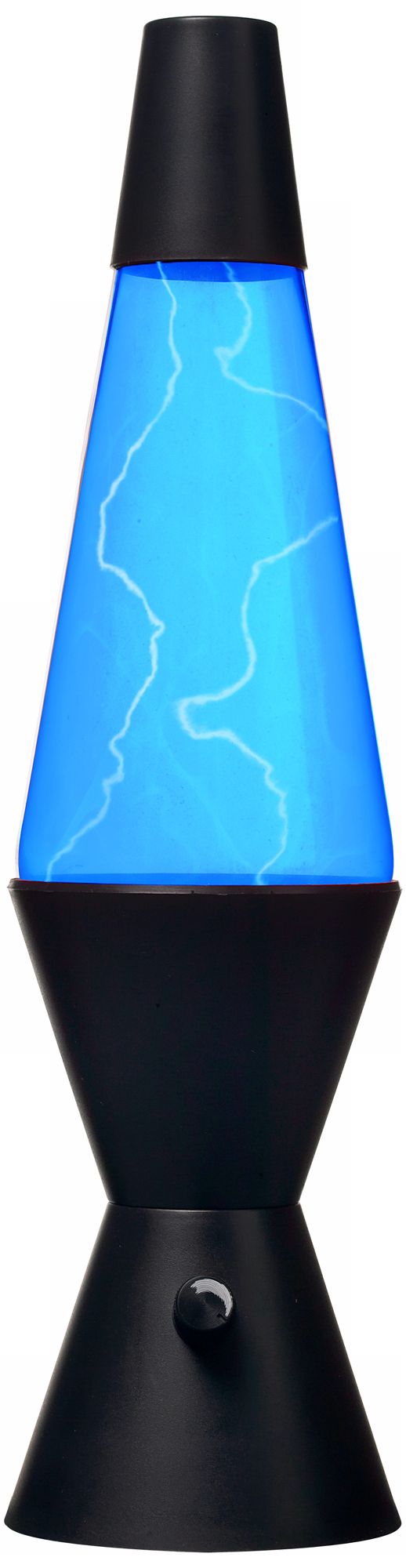 Blue Plasma Black Base Party Lava Lamp