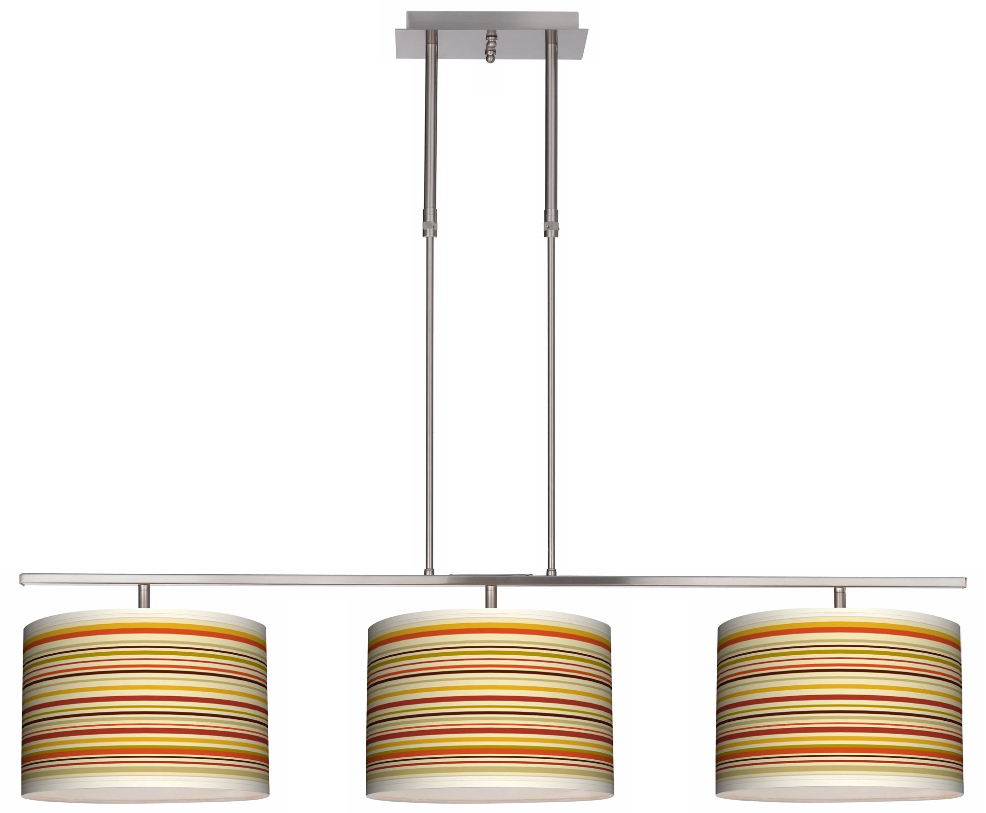 Stacy Garcia Lemongrass Stripe Bar Hanging 3 Drum Island Light M3236 M8897