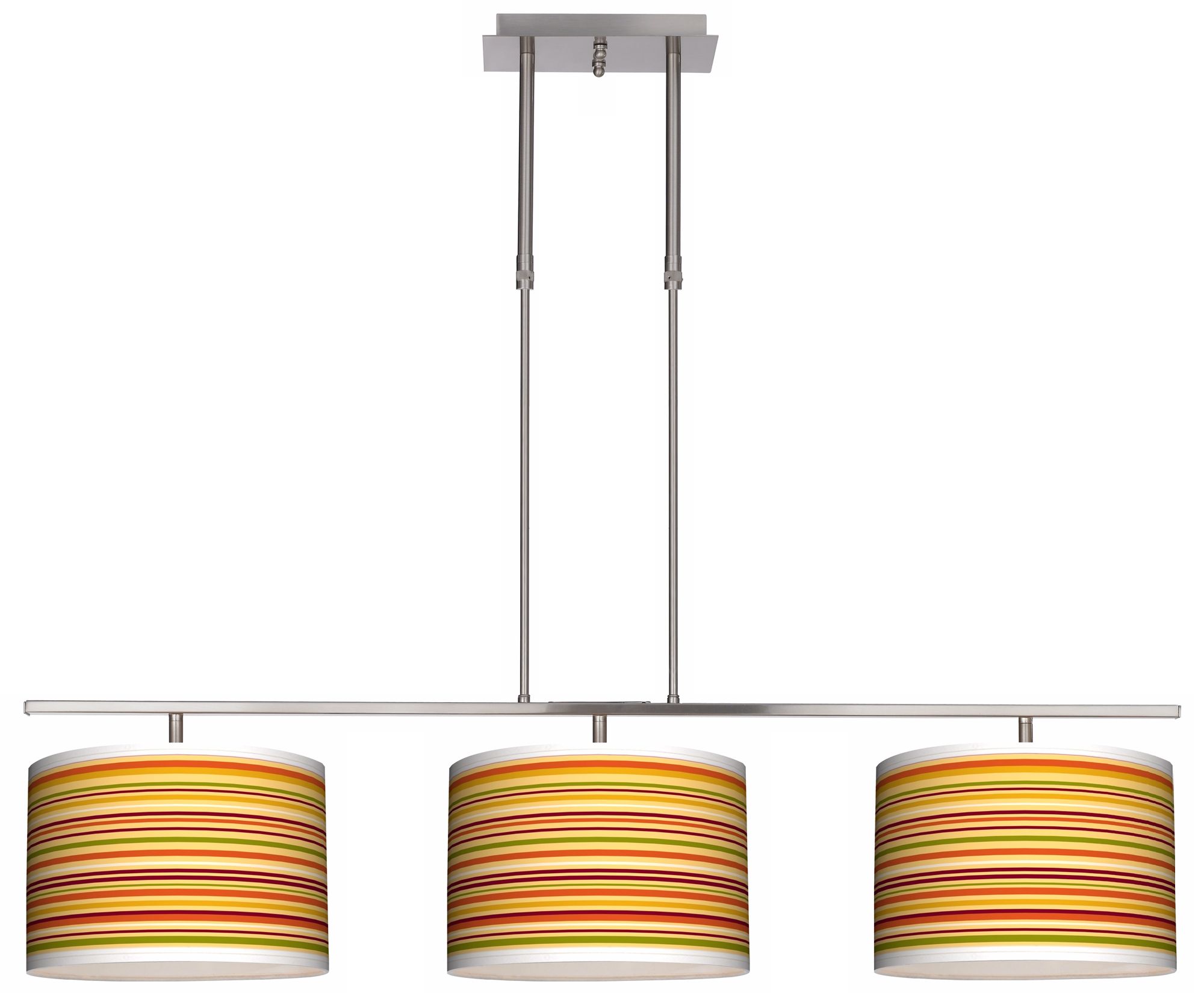 Stacy Garcia Harvest Stripe Bar Hanging 3 Drum Island Light M3236 M8900