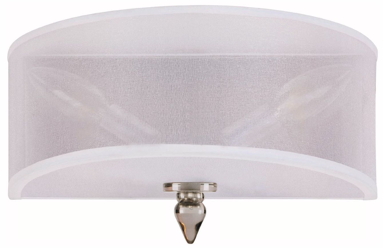 Crystorama Luxo Satin Nickel 12" Wide Pocket Wall Sconce