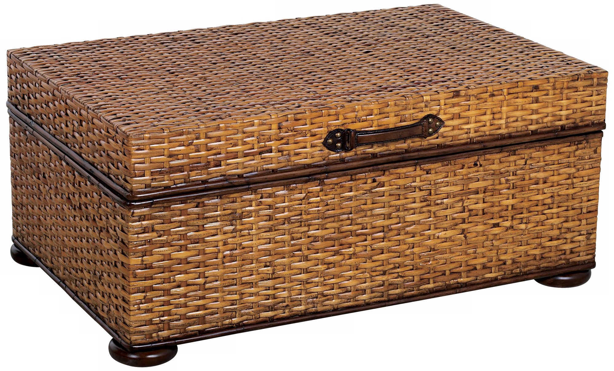 Hidden Treasures Woven Rattan Trunk