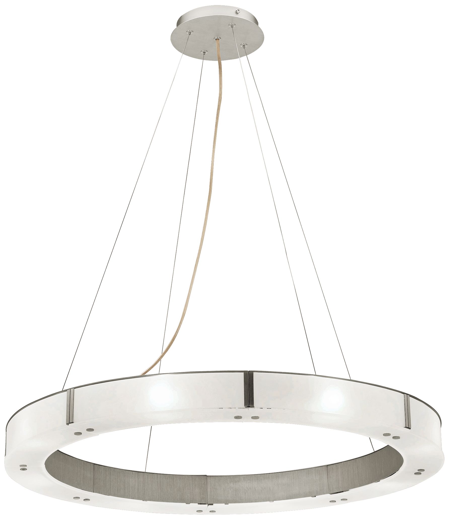Oracle Aluminum Finish Cable Pendant Chandelier