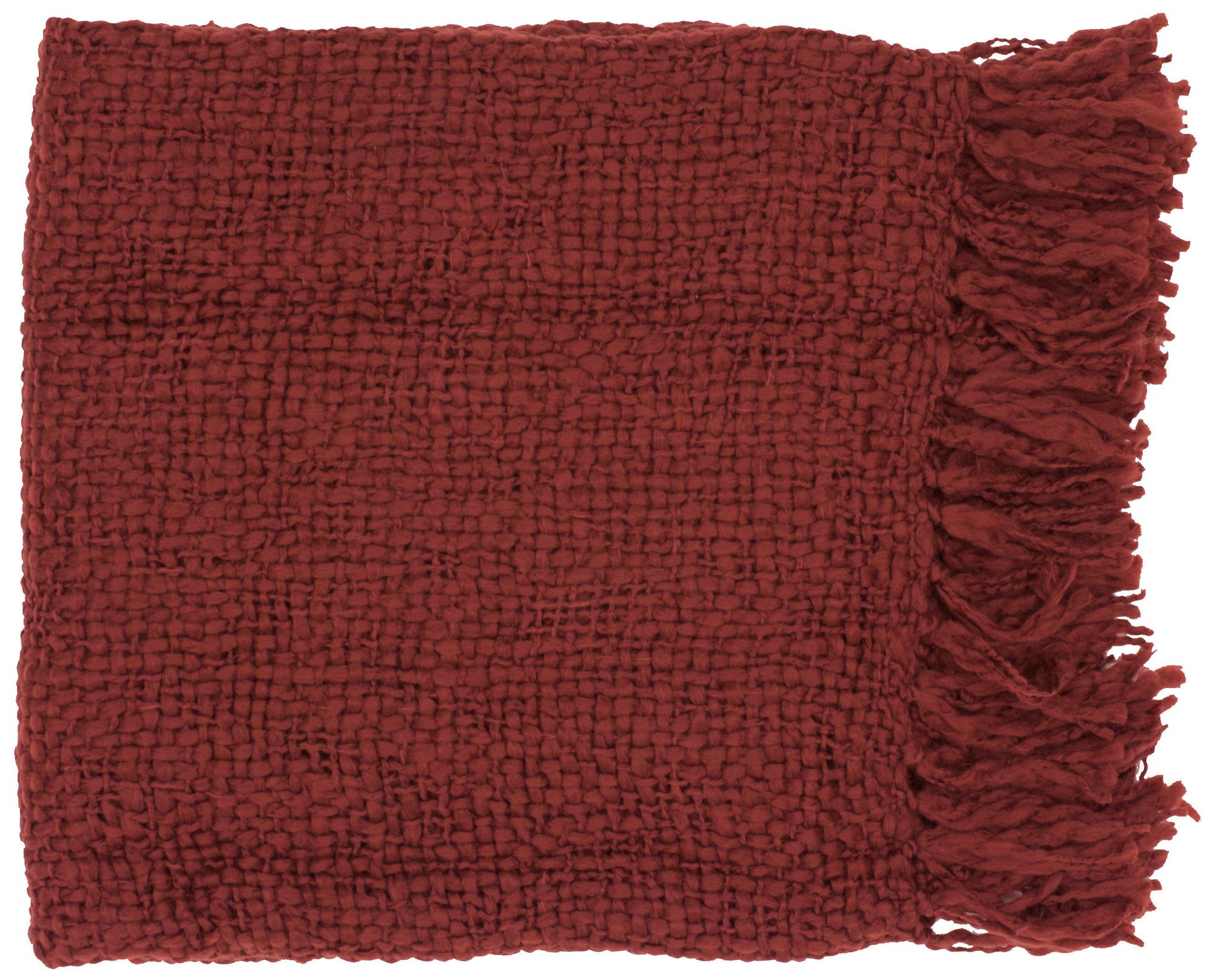 Tobias Collection Brick Red Throw