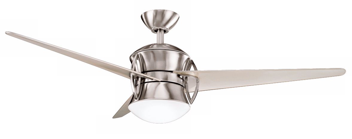 54" Cadence Brushed Stainless Steel Finish Ceiling Fan