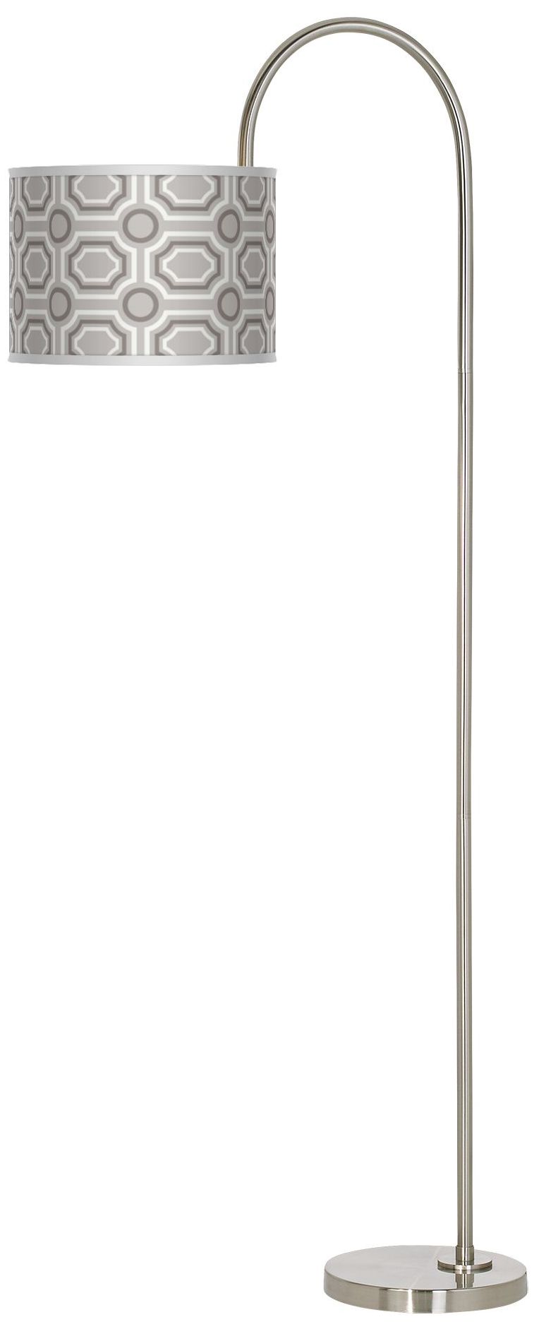 Luxe Tile Arc Tempo Giclee Floor Lamp