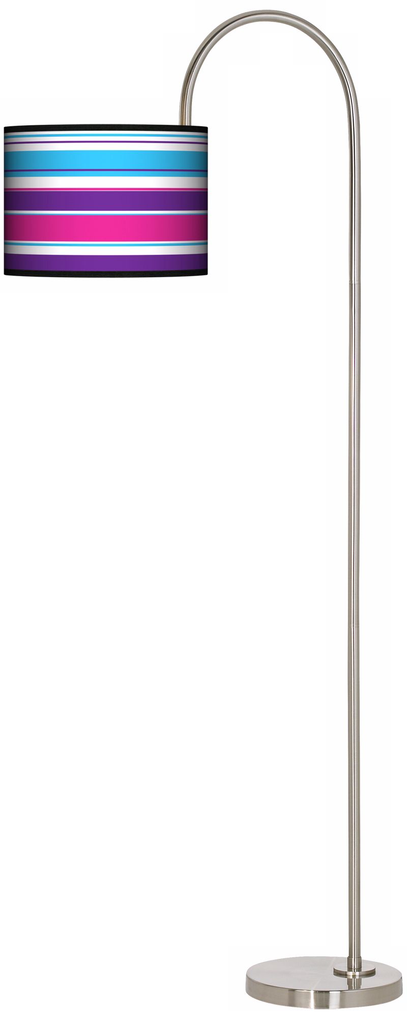 Beach Towel Arc Tempo Giclee Floor Lamp