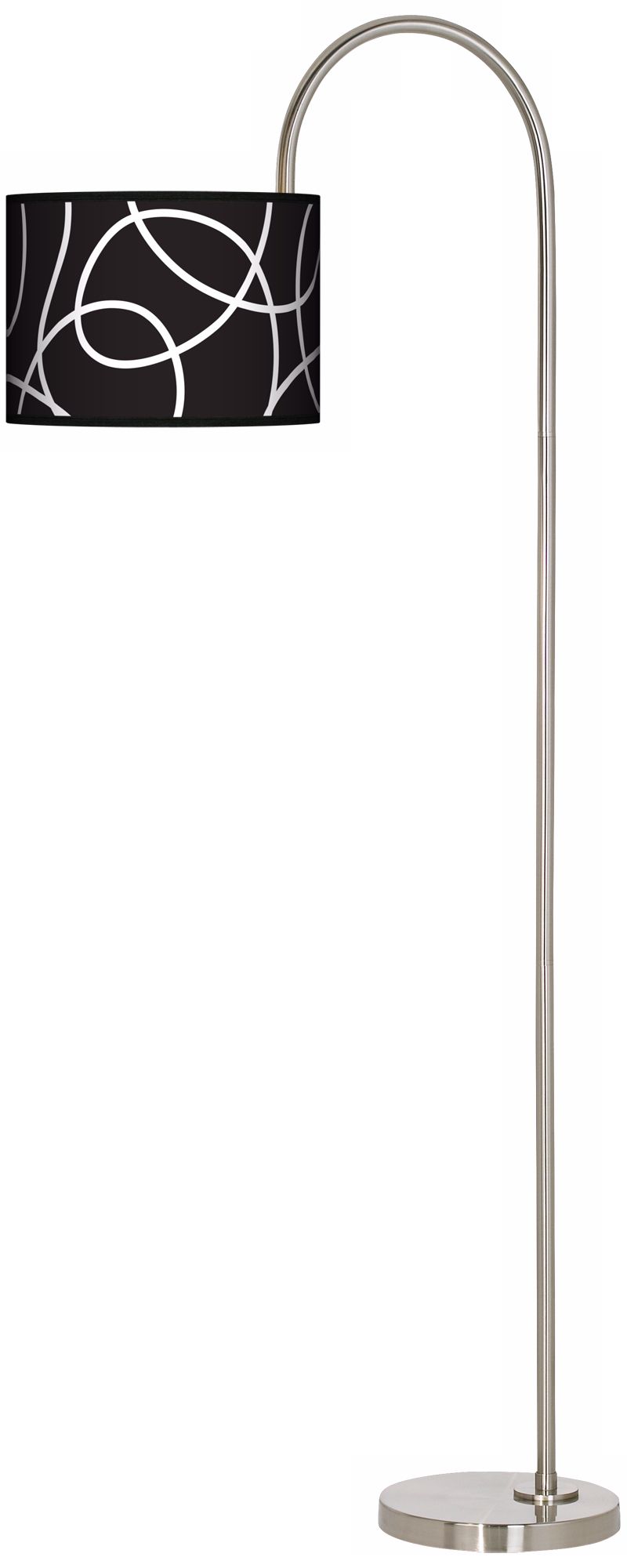 Abstract Arc Tempo Giclee Floor Lamp