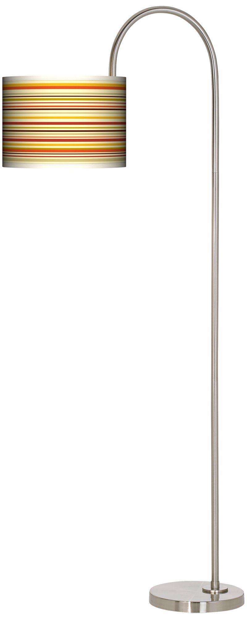 Stacy Garcia Lemongrass Stripe Arc Tempo Floor Lamp