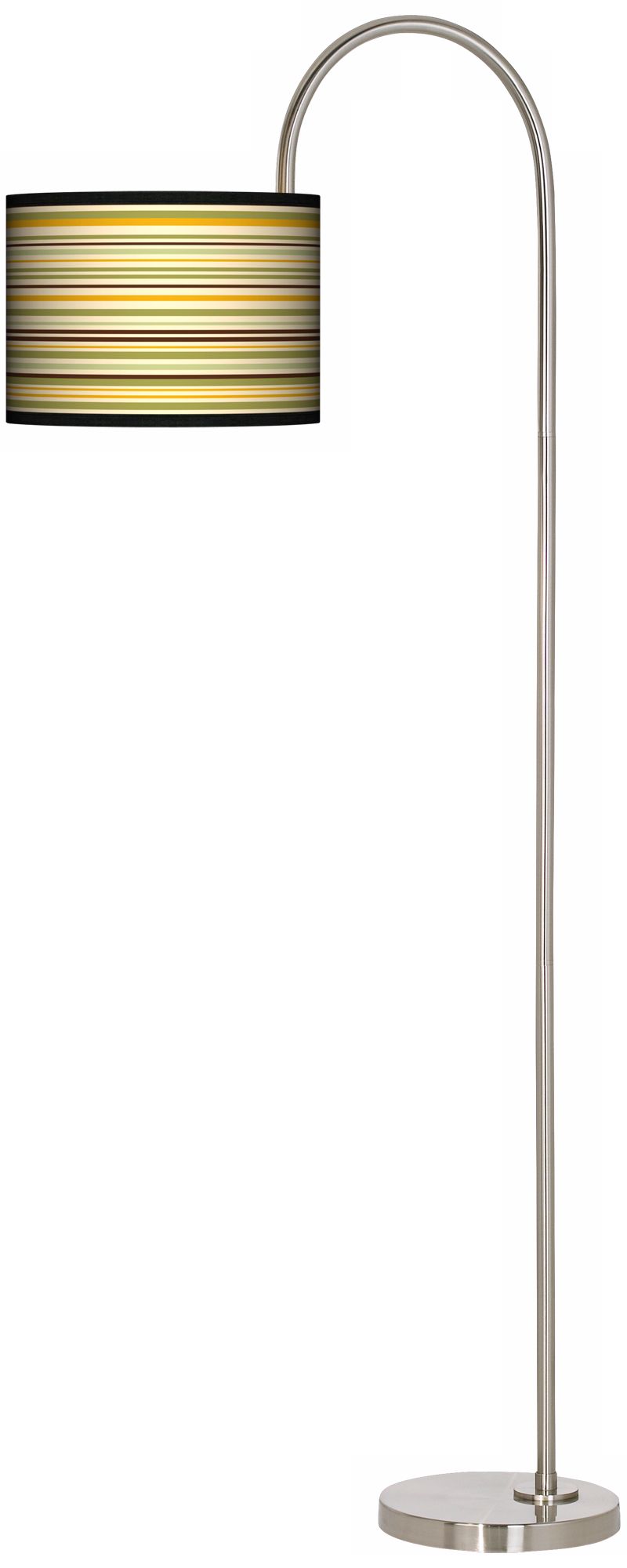 Stacy Garcia Avocado Stripe Arc Tempo Floor Lamp