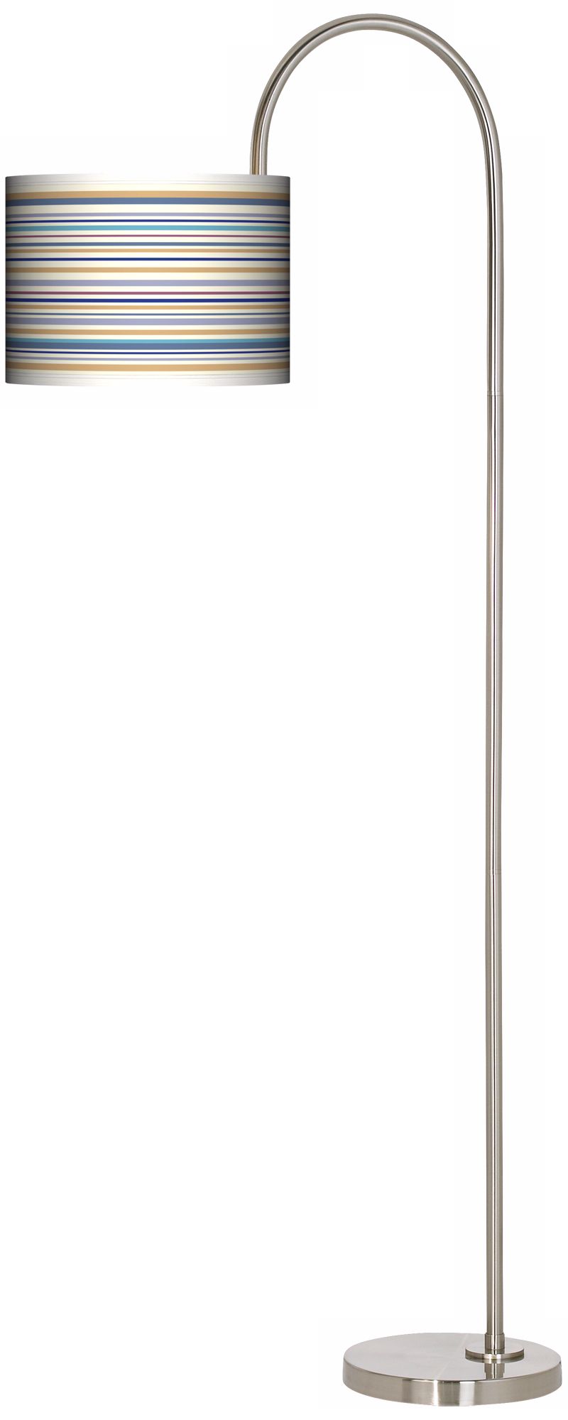 Stacy Garcia Landscape Stripe Arc Tempo Floor Lamp