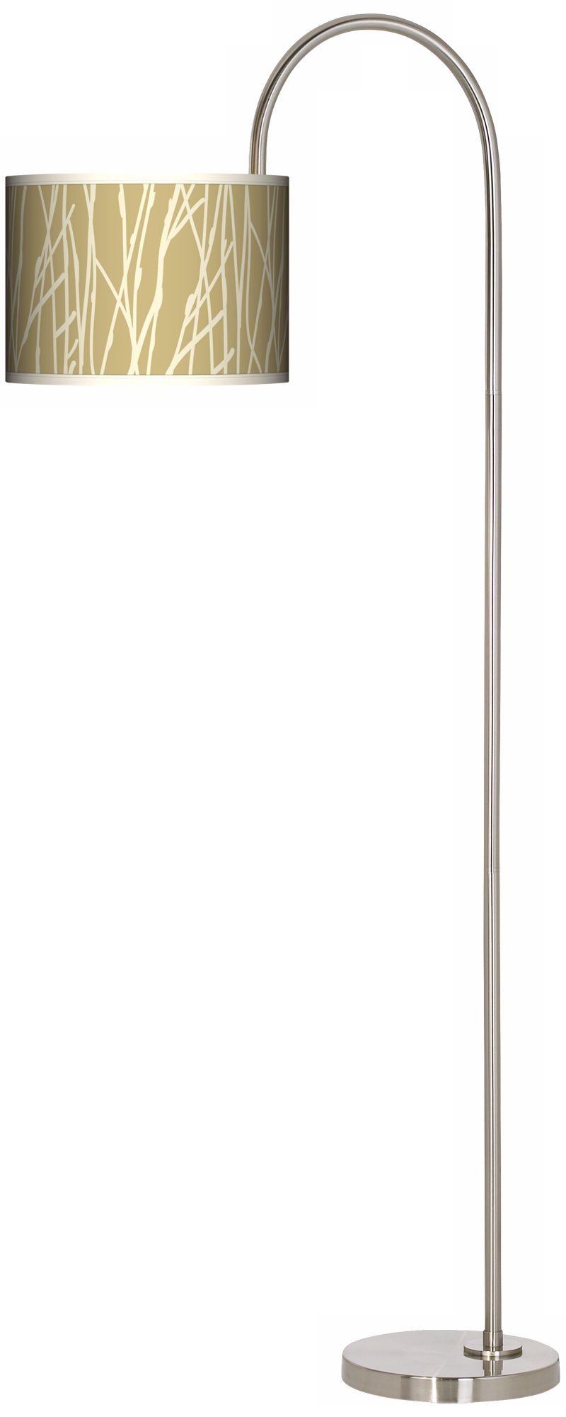 Stacy Garcia Twiggy Birch Arc Tempo Giclee Floor Lamp
