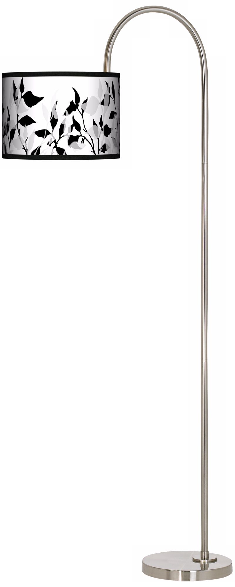 Three-Tone Leaves Arc Tempo Giclee Floor Lamp