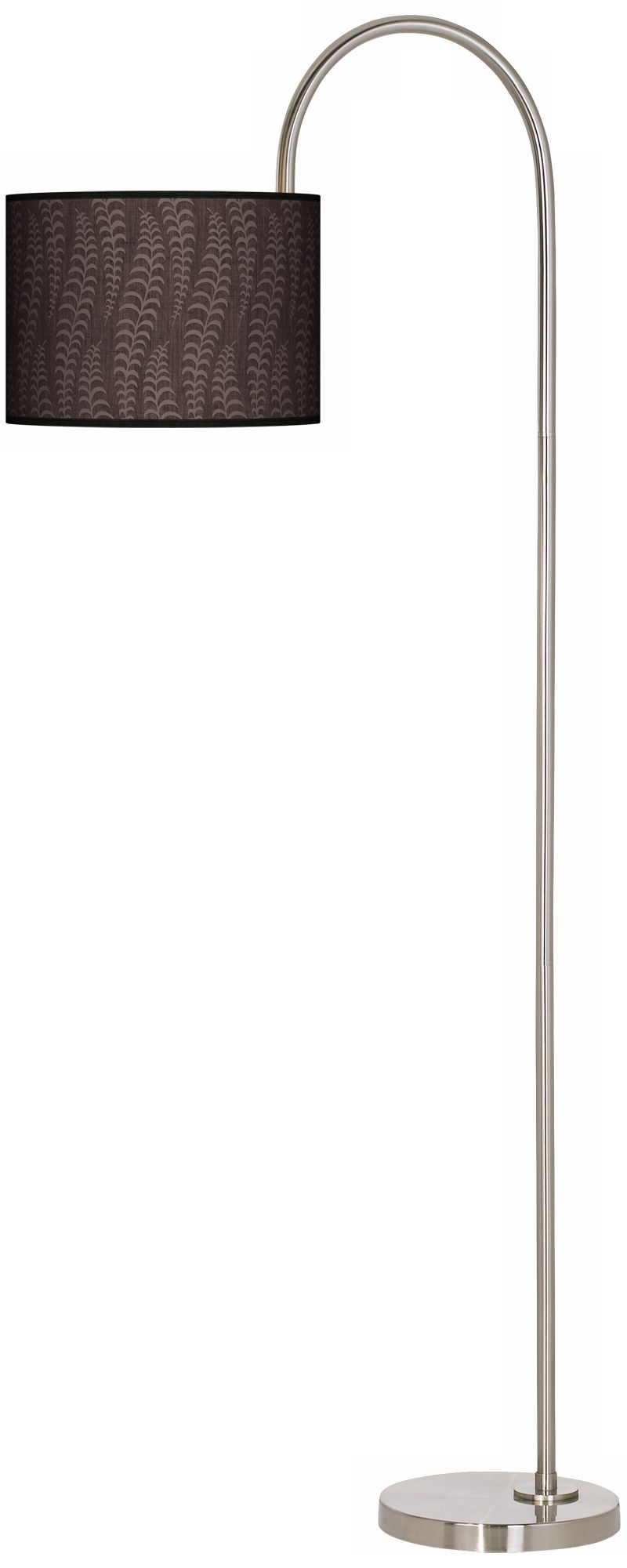 Stacy Garcia Fancy Fern Taupe Arc Tempo Giclee Floor Lamp
