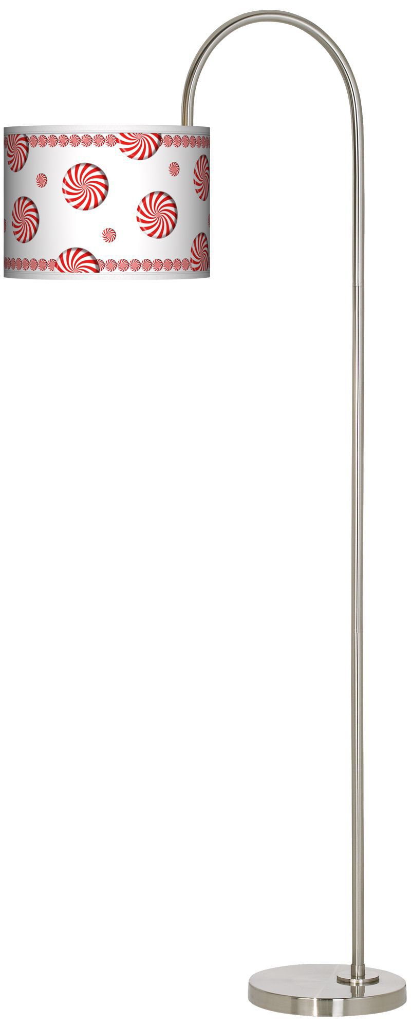 Peppermint Pinwheels Giclee Floor Lamp