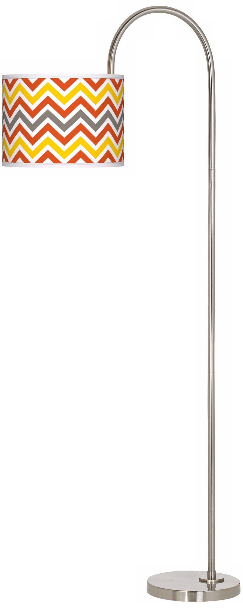Flame Zig Zag Giclee Floor Lamp