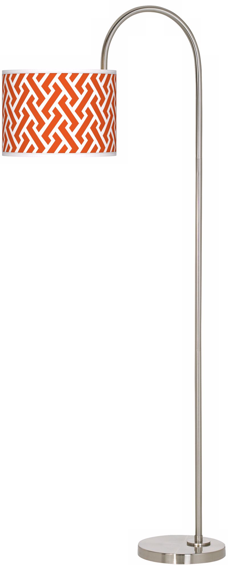 Red Brick Weave Giclee Floor Lamp