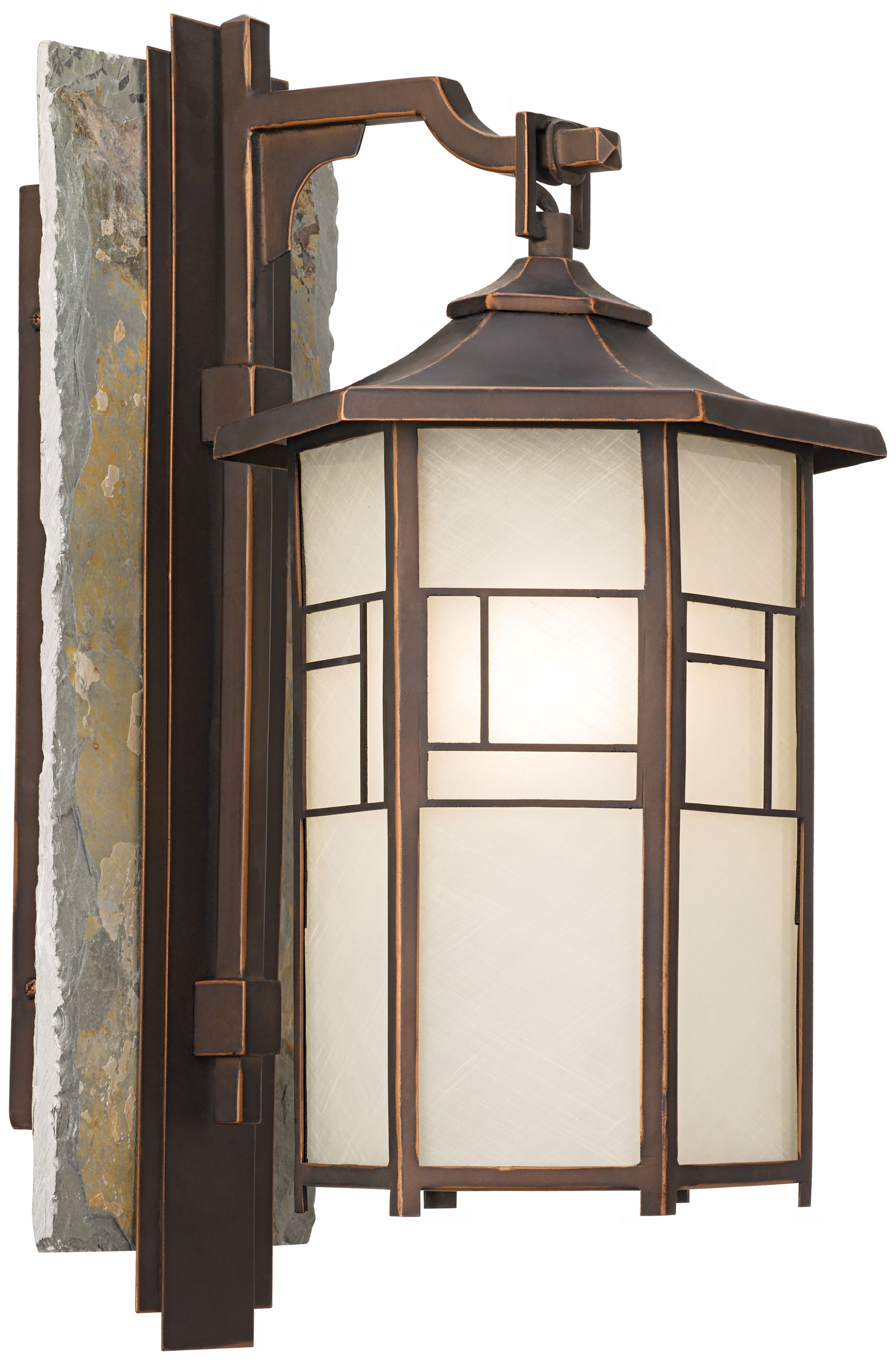 National Geographic Home Walnut Grove 18" High Wall Light