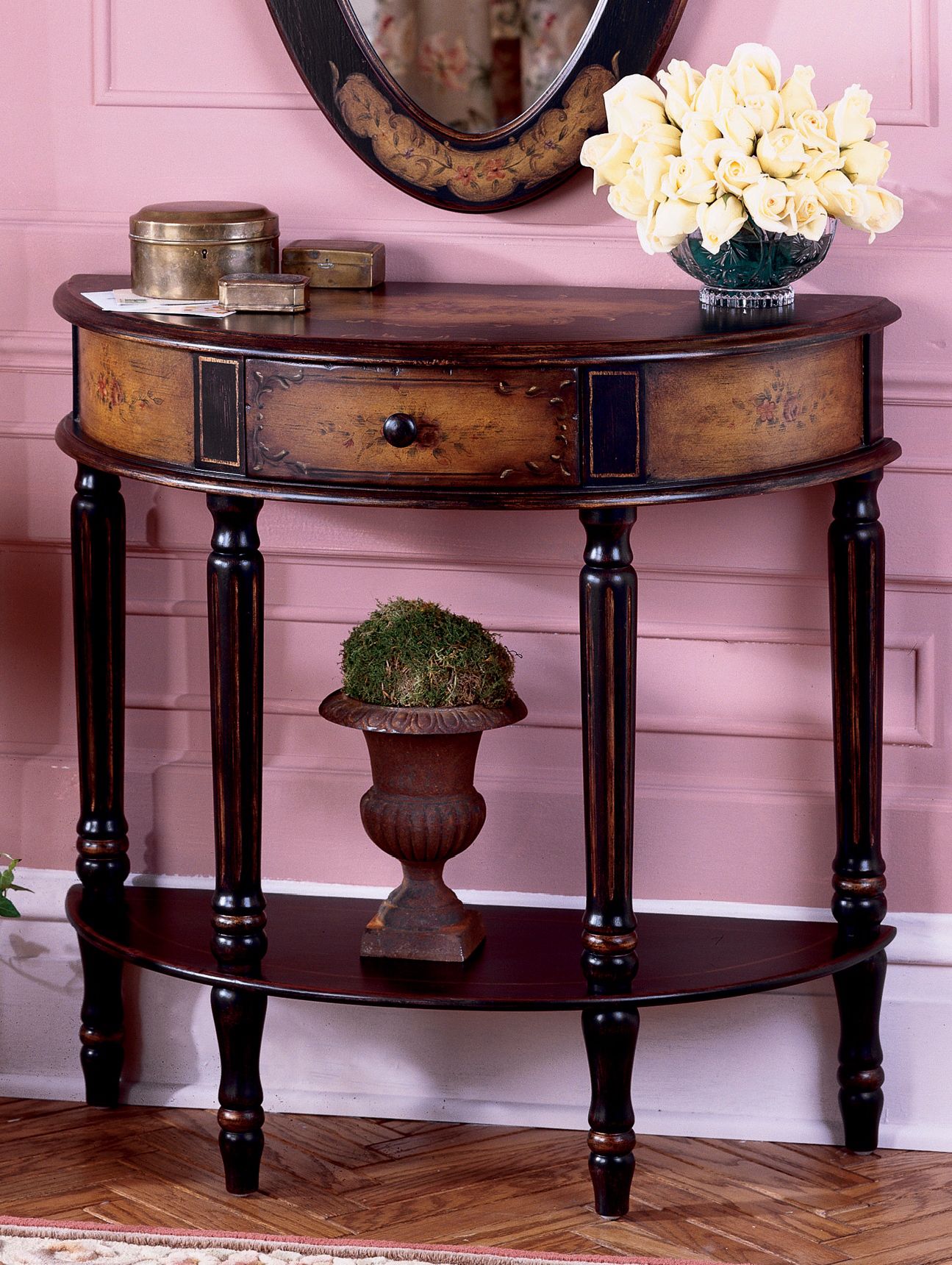 Artists Originals Collection Coffee Demilune Console Table