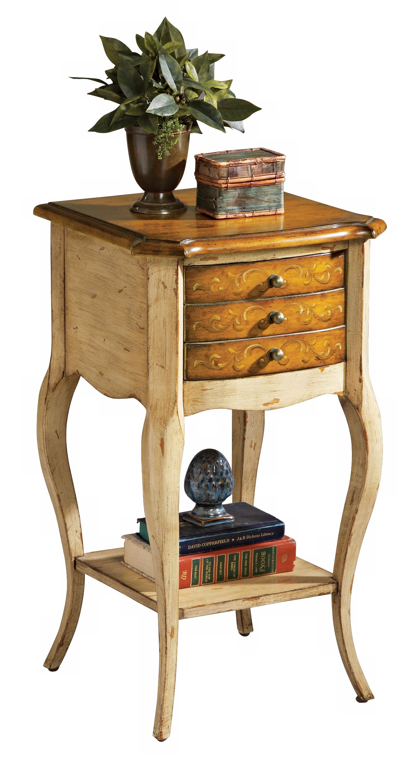 Artists Originals Collection Pine 'n Cream Accent Table