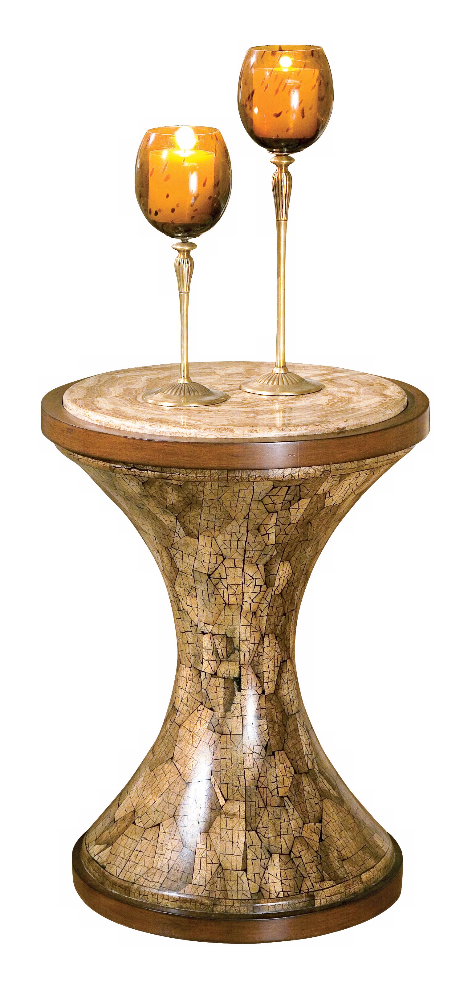Butler Loft Collection Natural Wood Round Accent Table