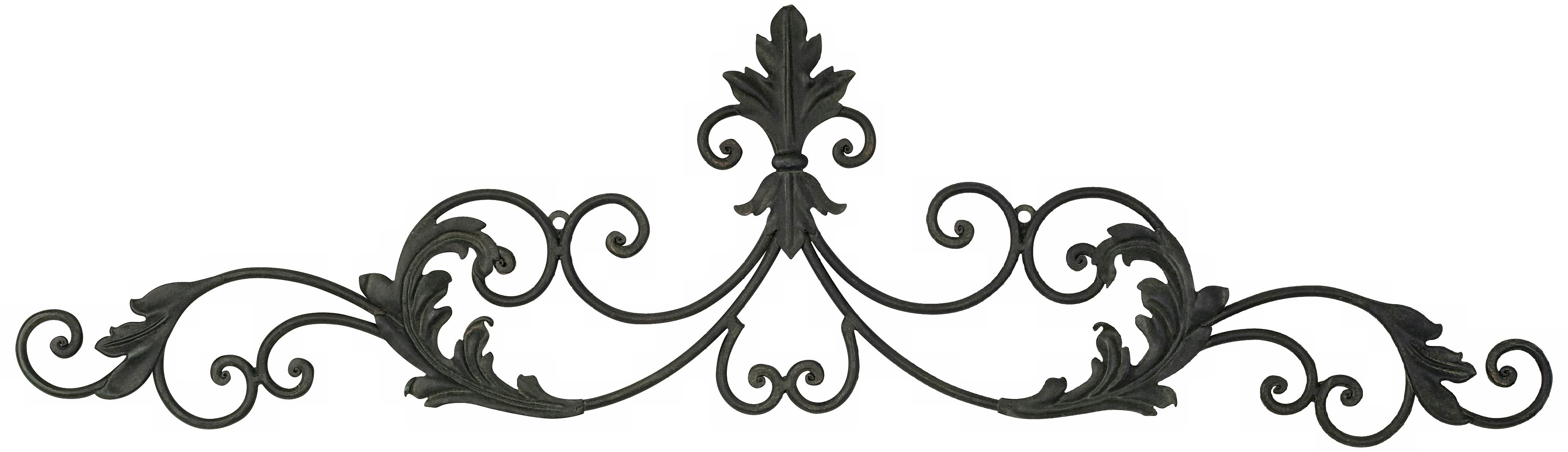 Iron Scroll 32 1/2" Wide Wall Decor