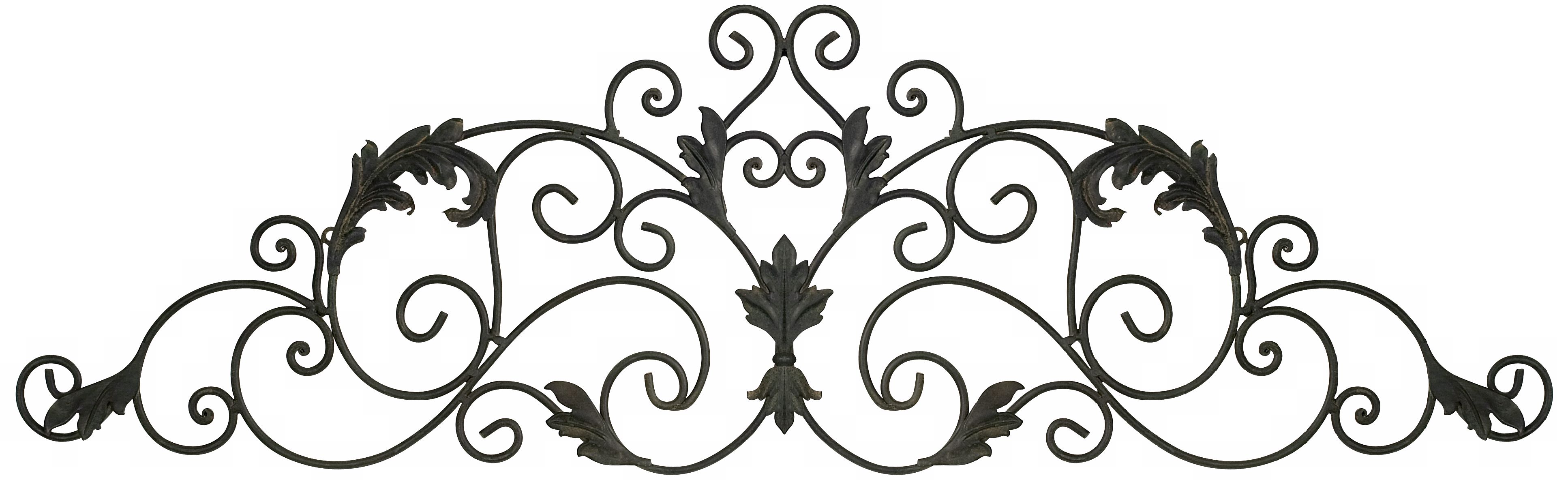 Iron Scroll 41 1/2" Wide Wall Decor