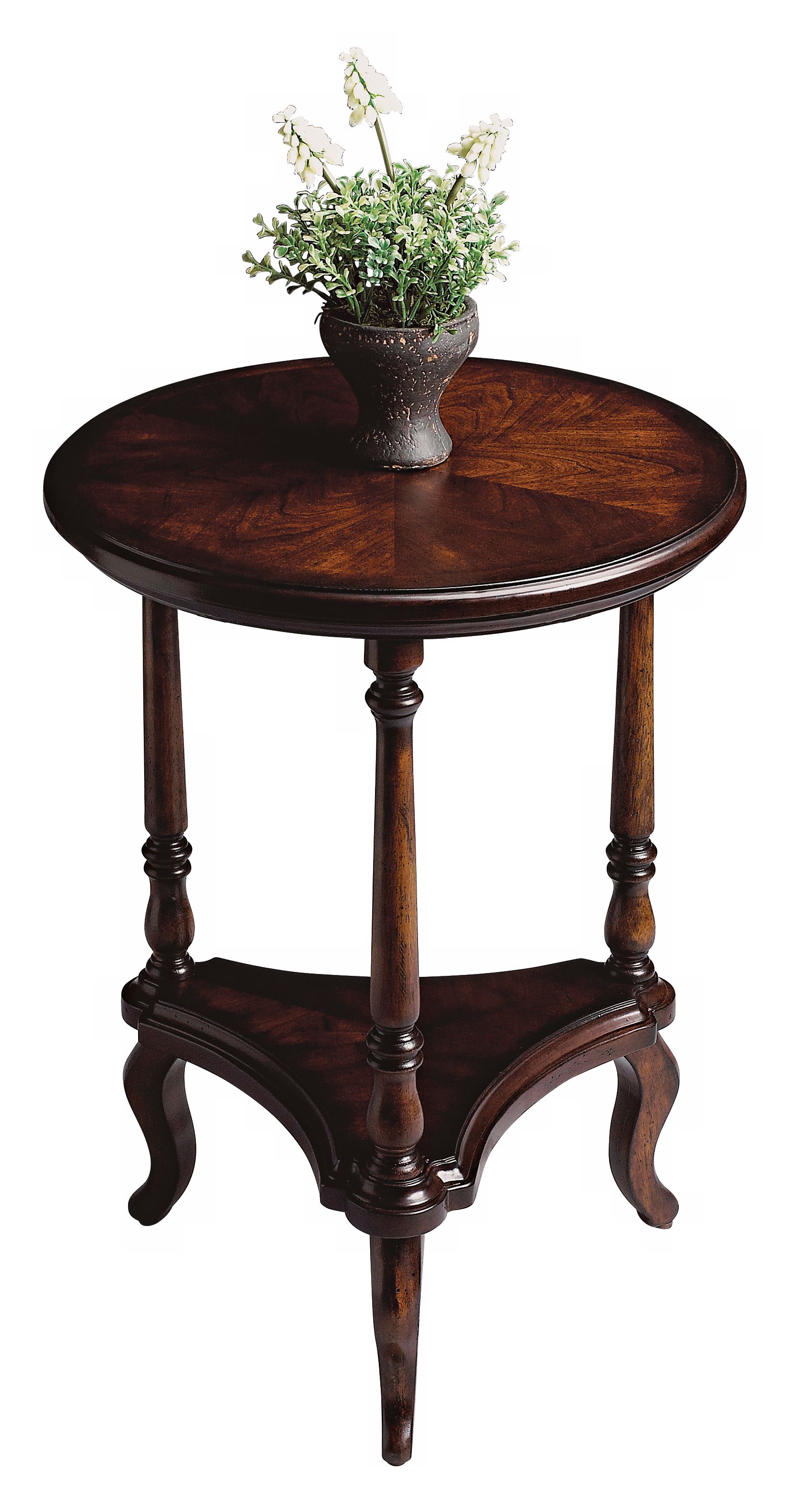 Plantation Cherry Collection 19" Wide Round Accent Table