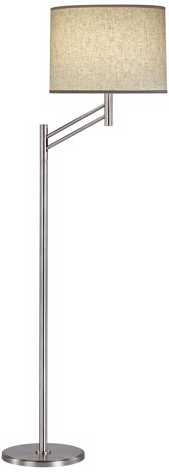 Robert Abbey Satin Nickel Anders Floor Lamp