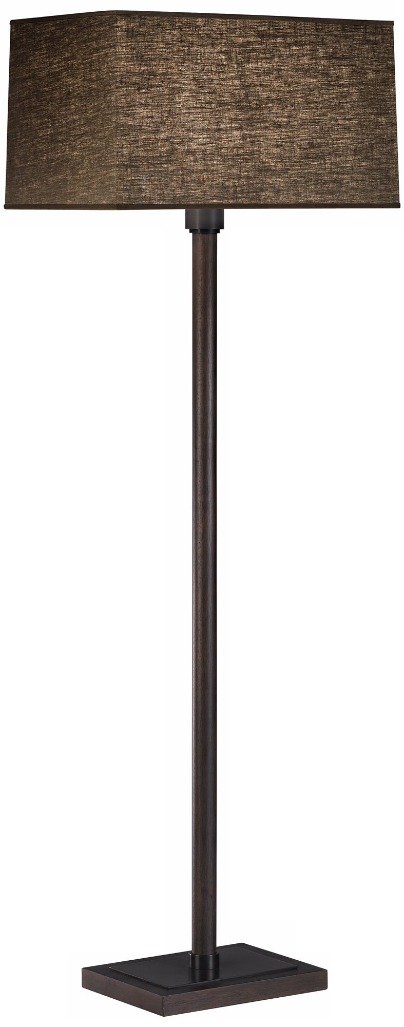 Robert Abbey Adaire Ebony Oak and Truffle Floor Lamp