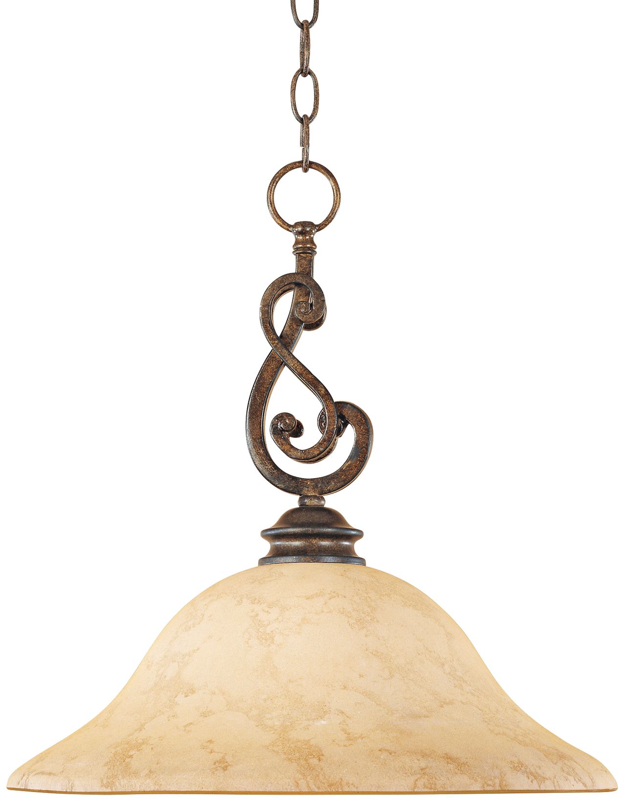 Mendocino Forged Sienna 16" Wide Pendant Chandelier