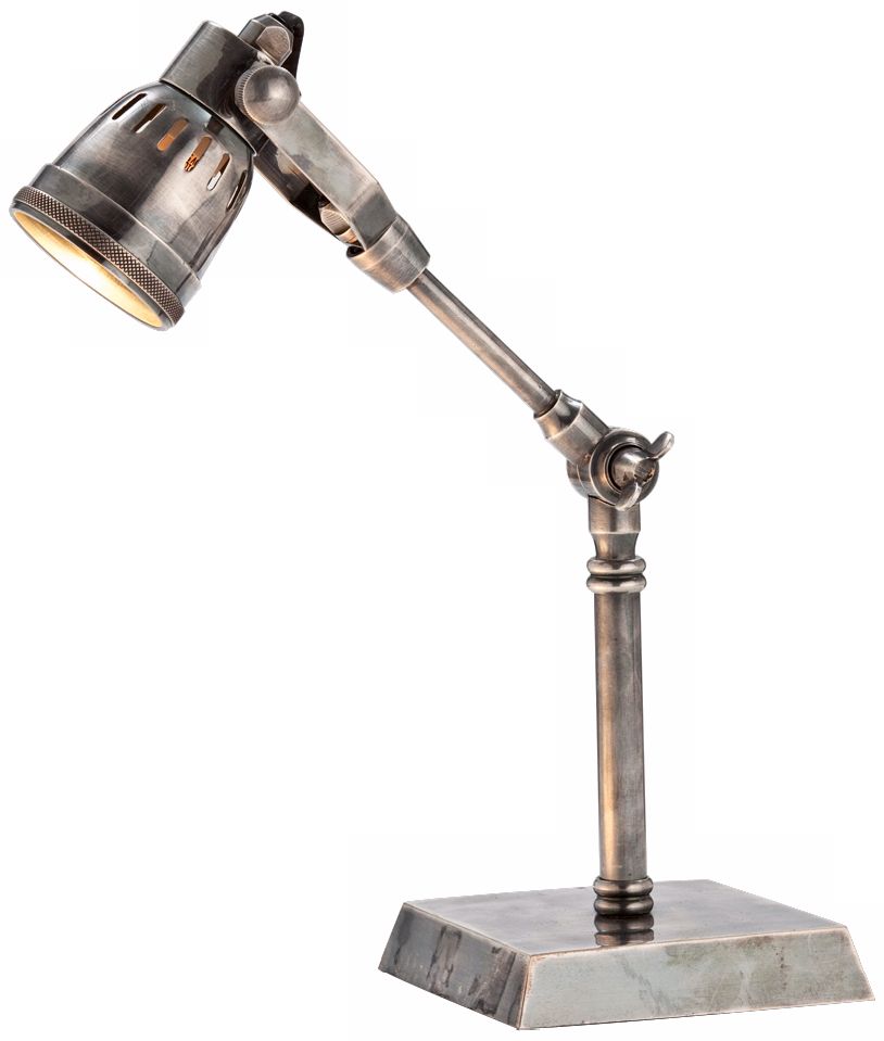 Arteriors Home Elmer Antique Silver Finish Desk Lamp