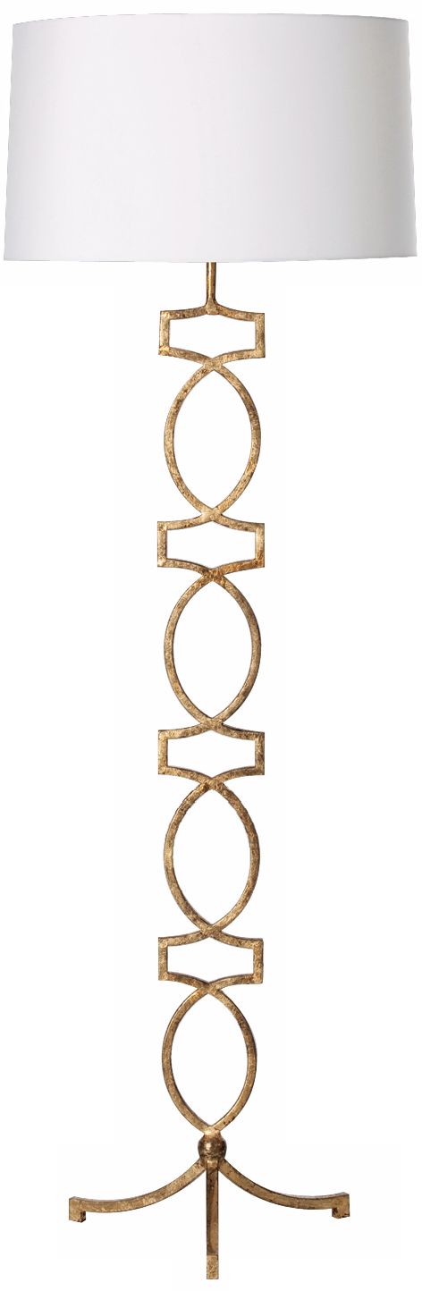 Arteriors Home Cooper Gold Leaf Finish Iron Floor Lamp