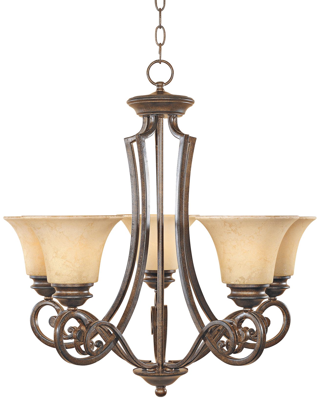Mendocino Forged Sienna 5-Light Chandelier