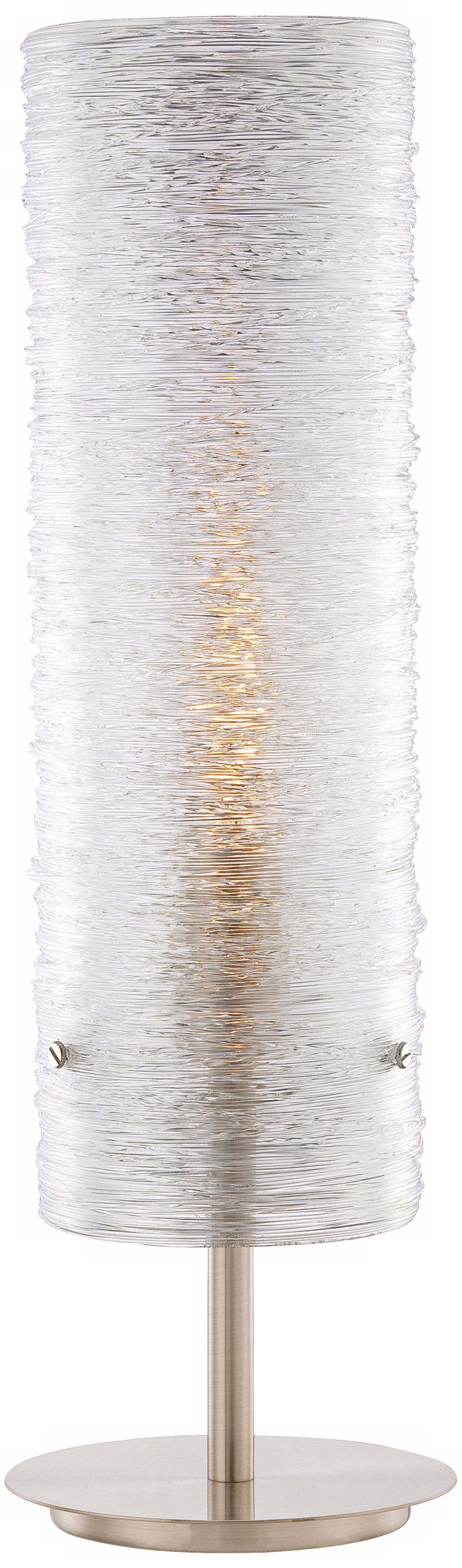 Acrylic Cylinder Accent Table Lamp
