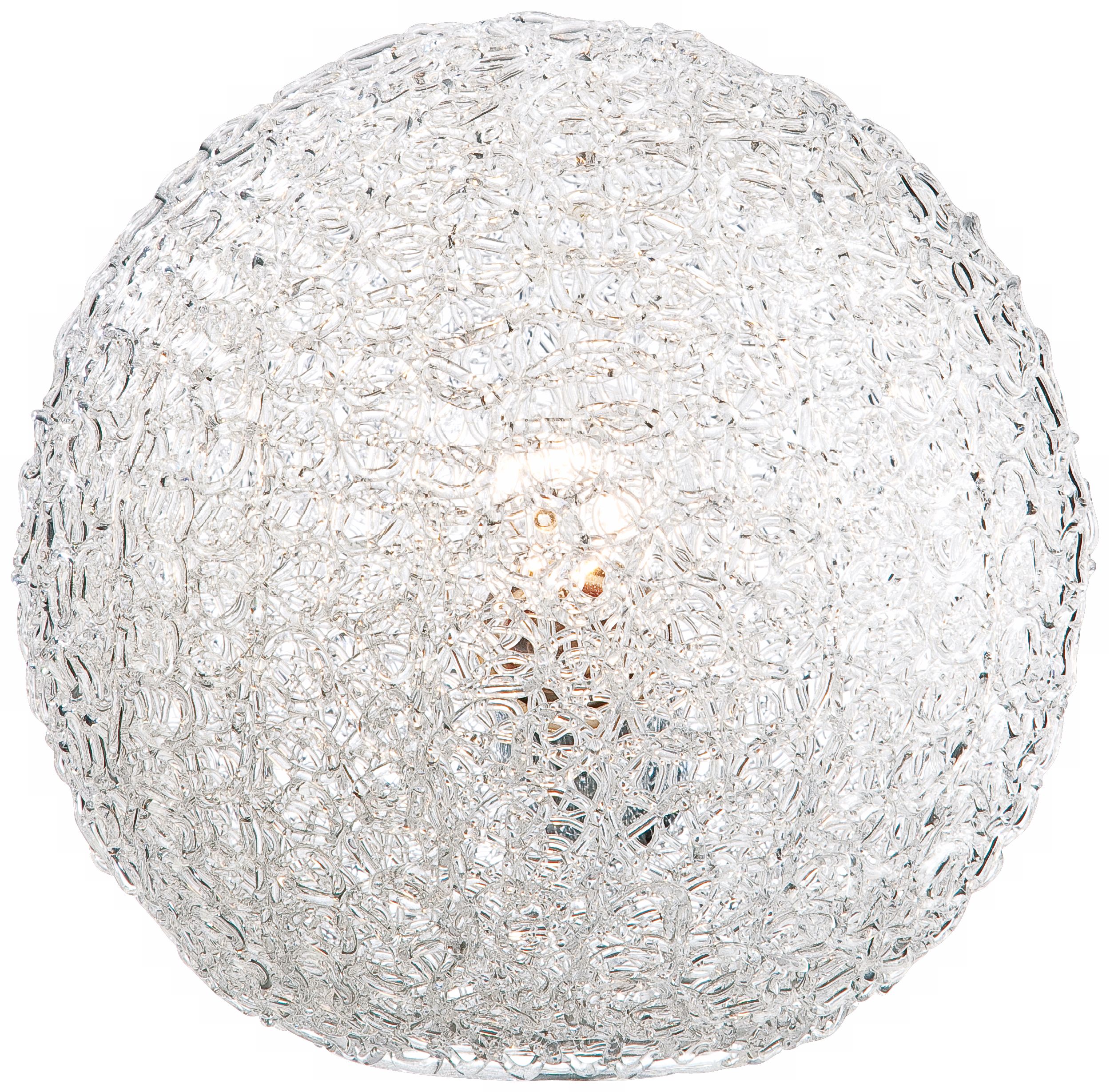 Spun Acrylic Globe Accent Table Lamp