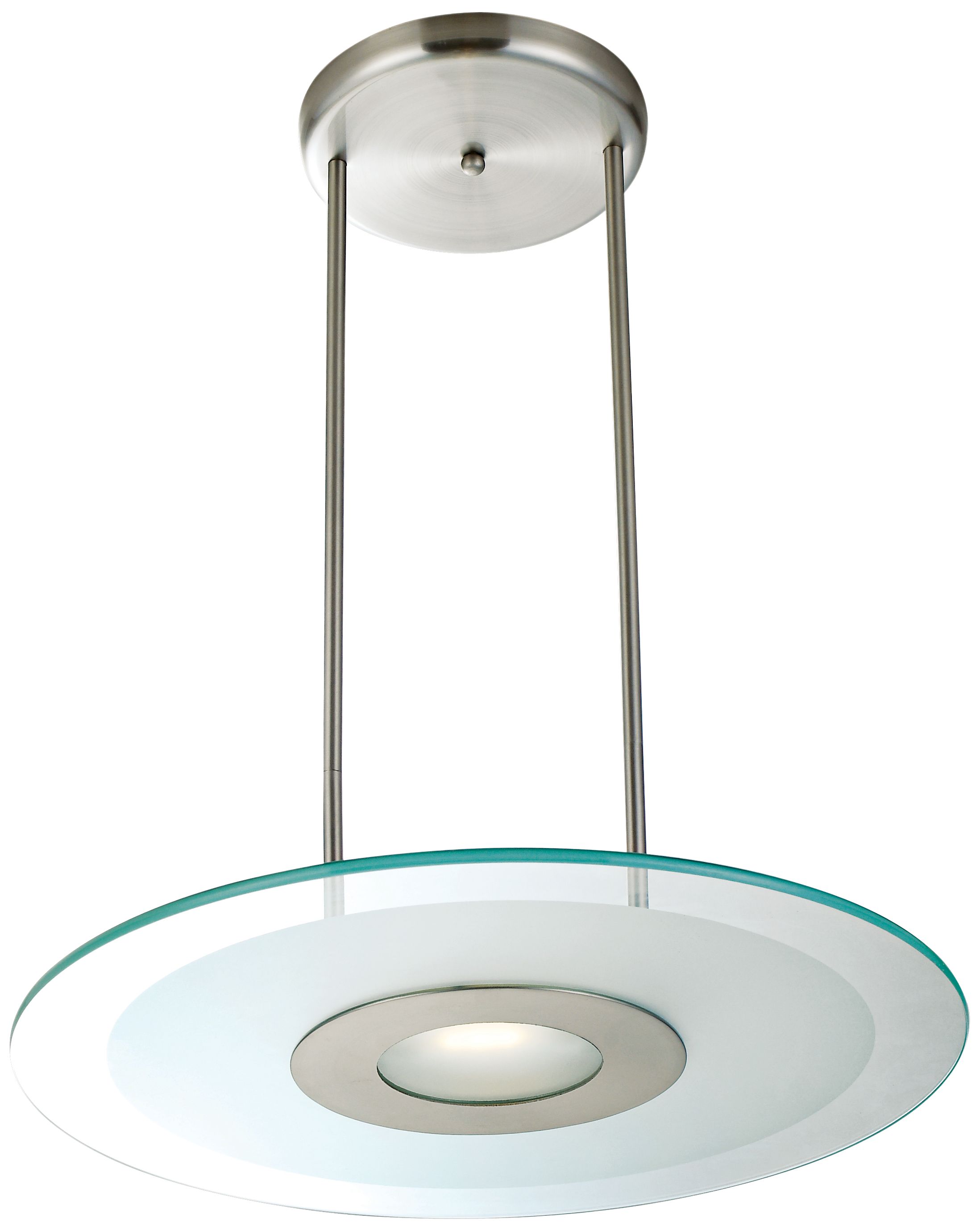 Helius Brushed Steel Finish Pendant Chandelier