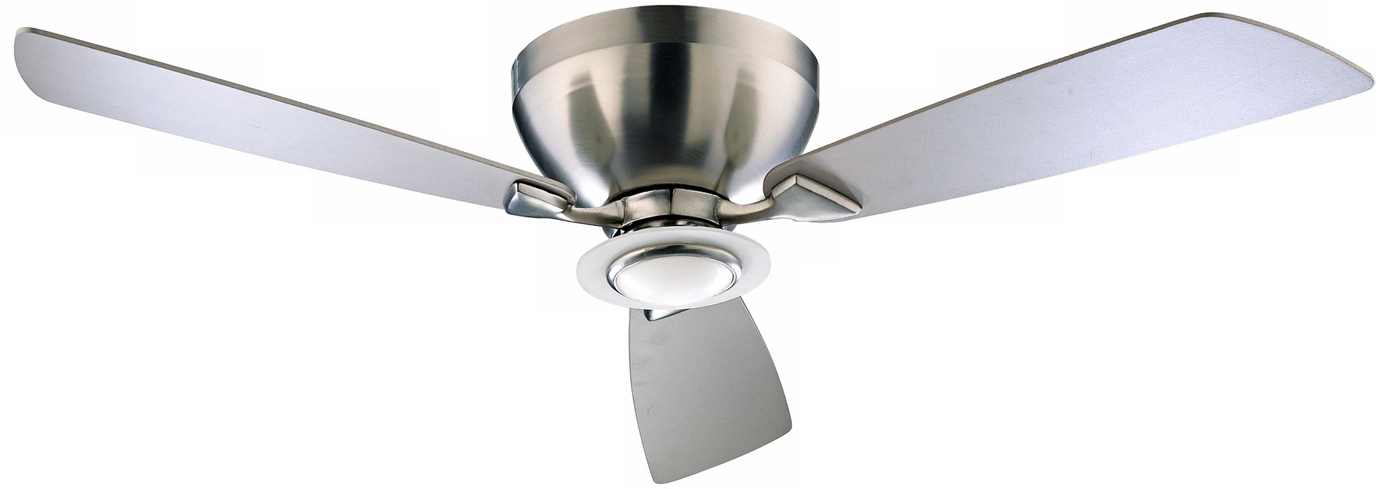 52" Nikko Satin Nickel Hugger Ceiling Fan
