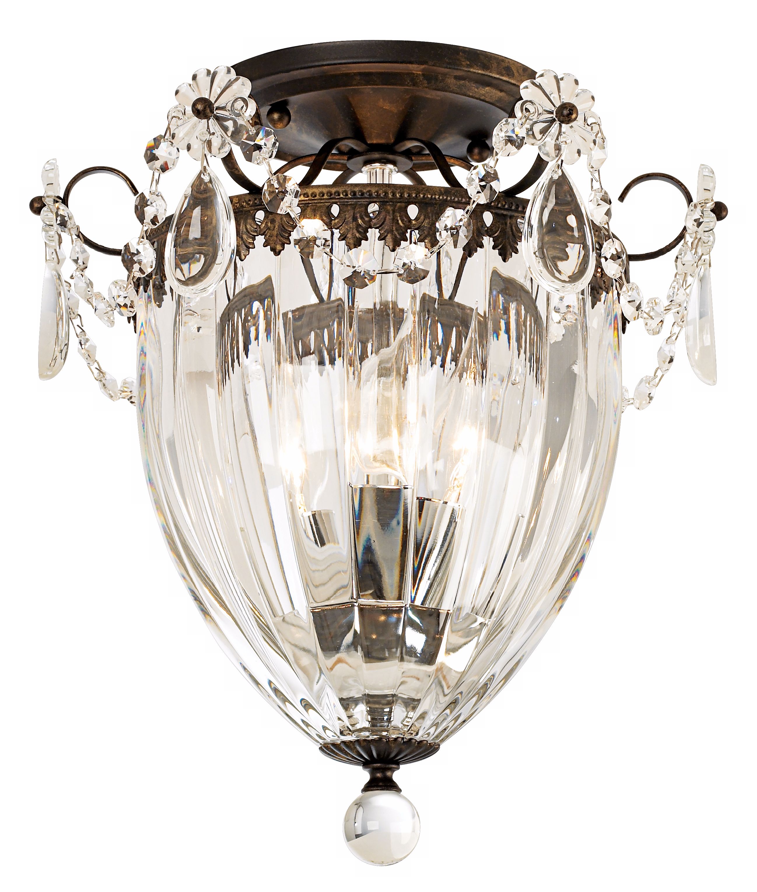 Schonbek Bagatelle Collection 10 1/2" Crystal Ceiling Light