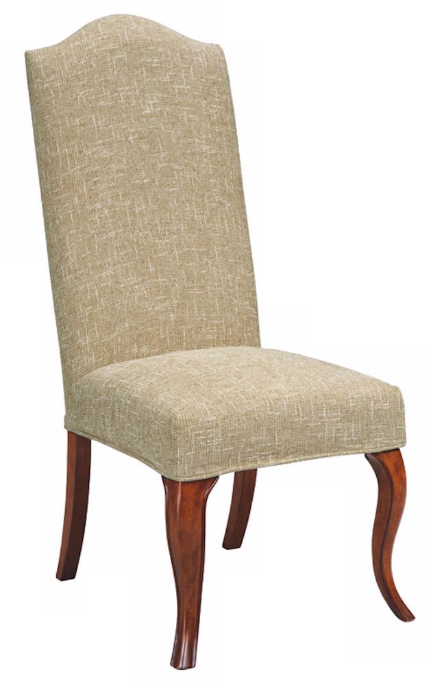 Celery Slipcovered High Camel Back Armless Dining Chair M5095 M5136