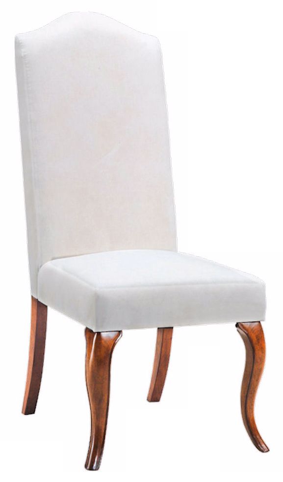 Muslin High Camel Back Armless Dining Chair M5095