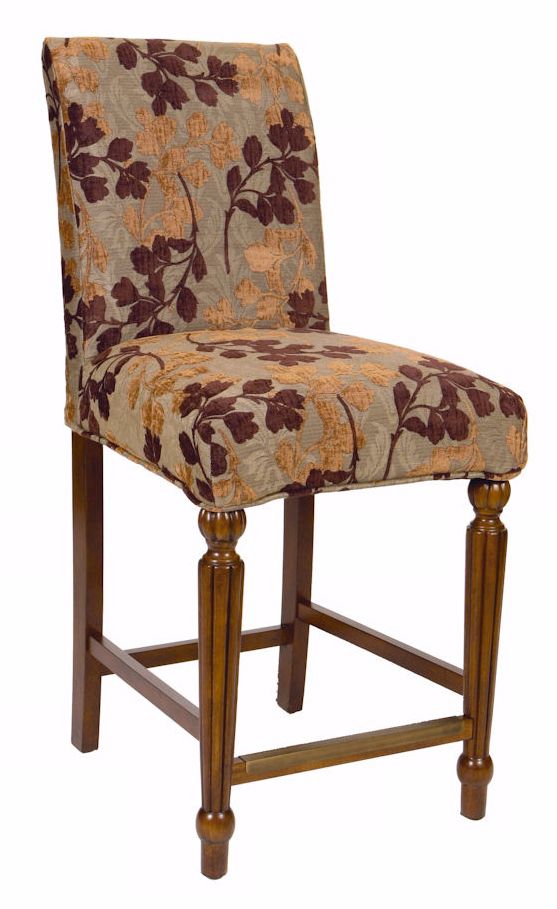 Eucalyptus Slipcovered Turned Leg 26" High Counter Stool