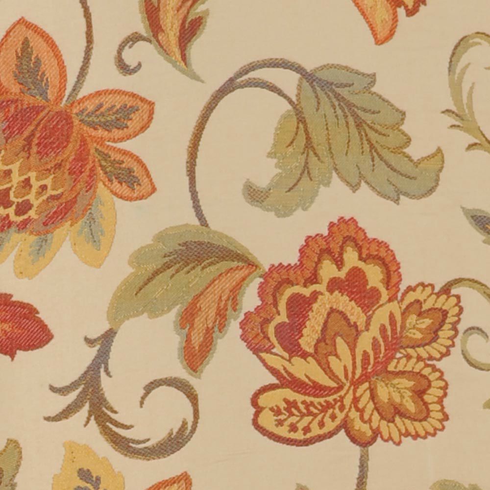 Hibiscus Slipcover for Cabriole Leg Upholstered Bench