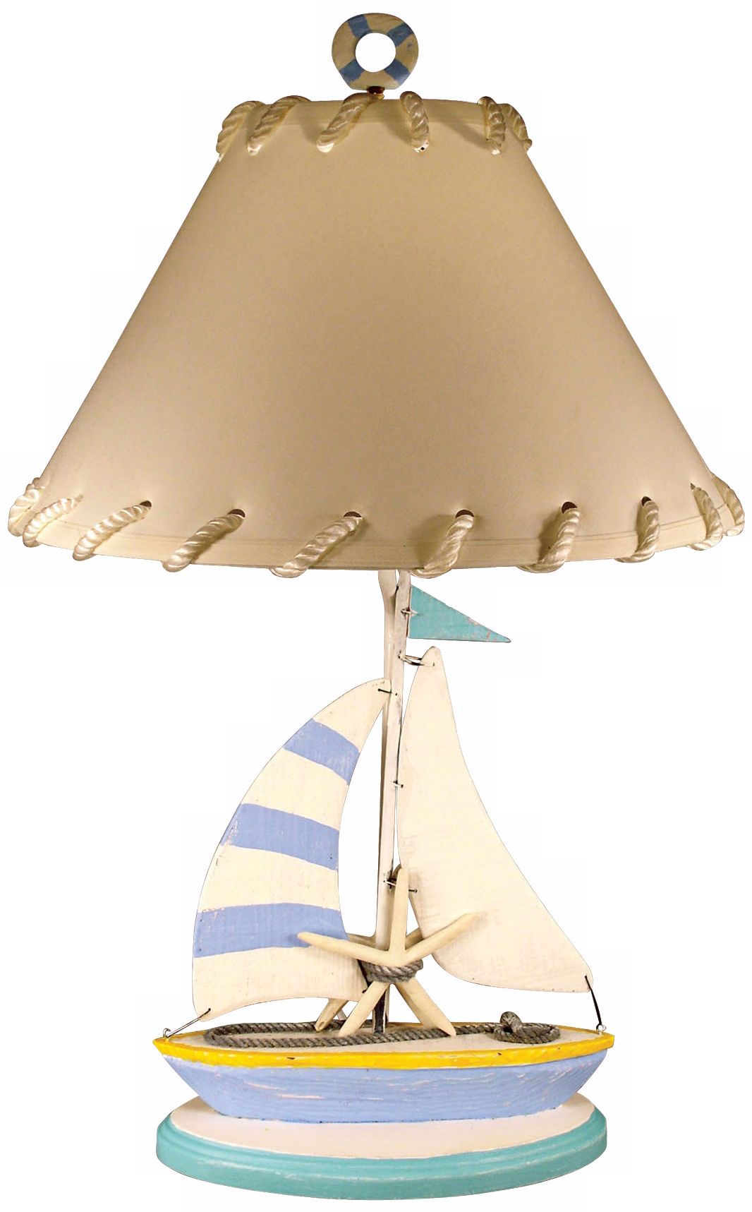 Beach Colored Sailboat Table Lamp