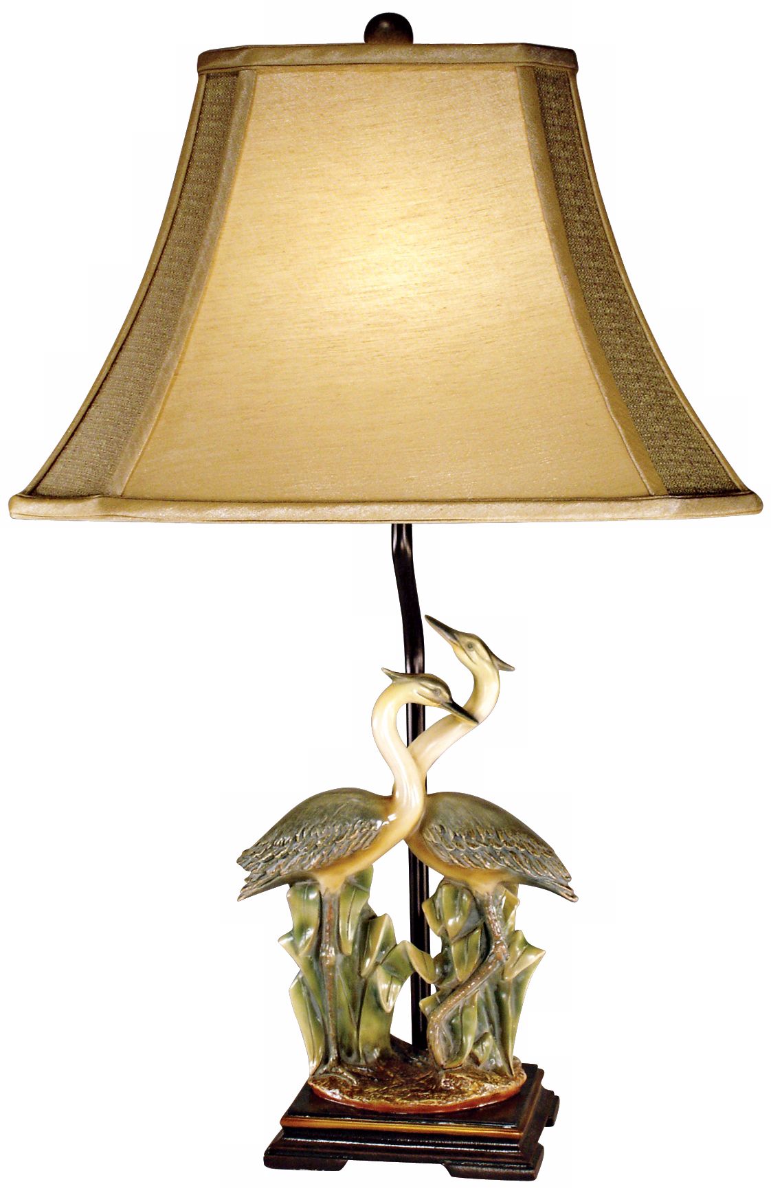 Colored Crane Table Lamp