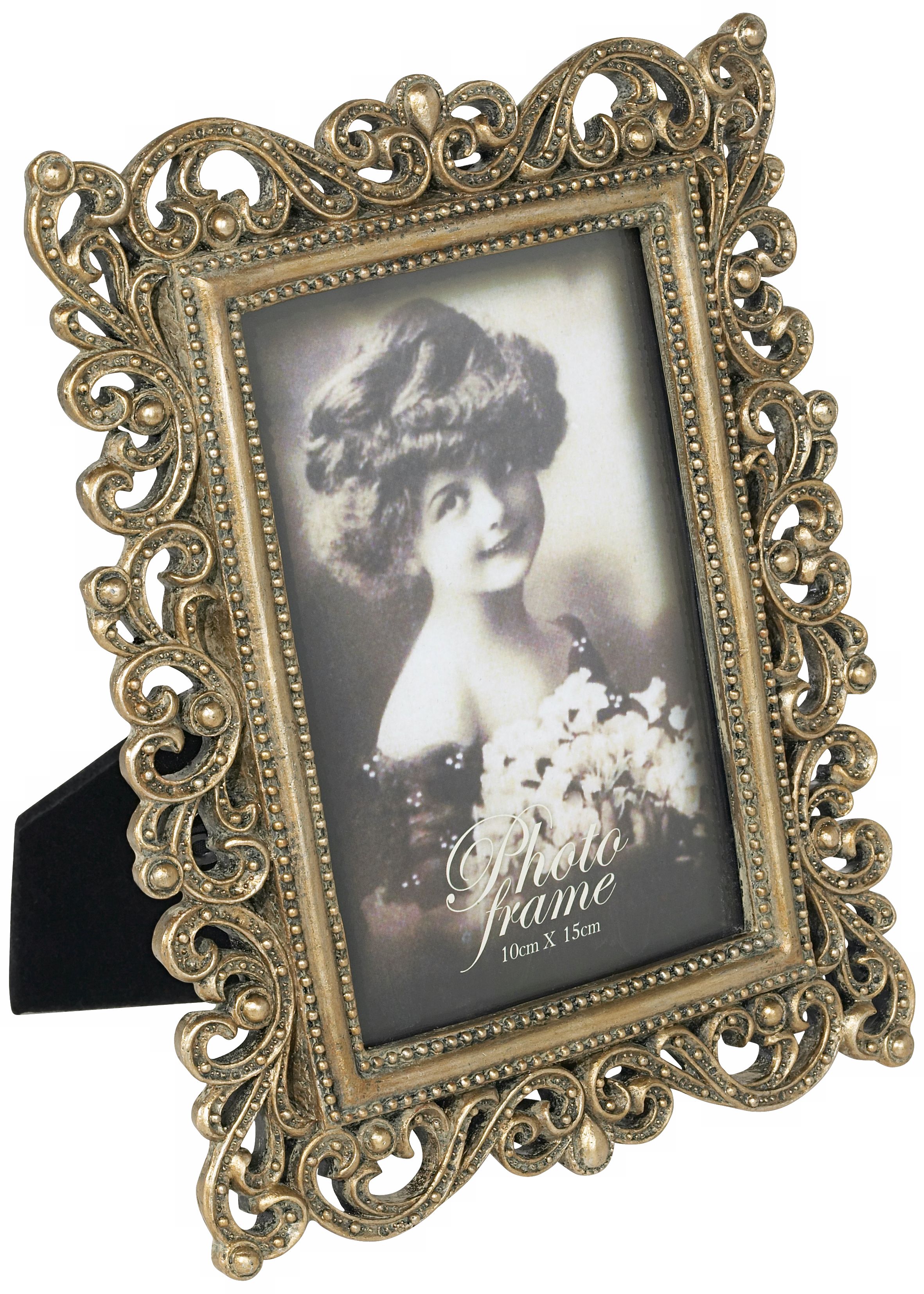 Evelyn Antique Gold Finish Frame