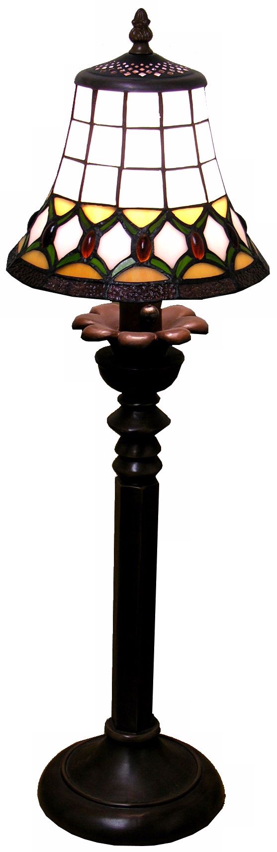 Jeweled Design Tiffany Style Table Lamp