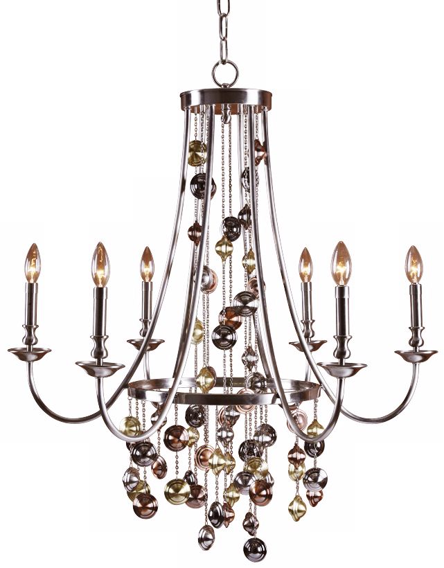 Uttermost Carisa 6-Light Large Candle Chandelier