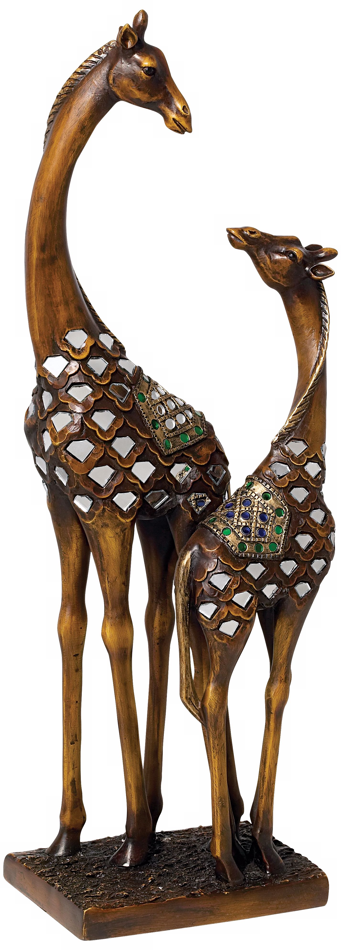 Giraffe with Young Sculpture