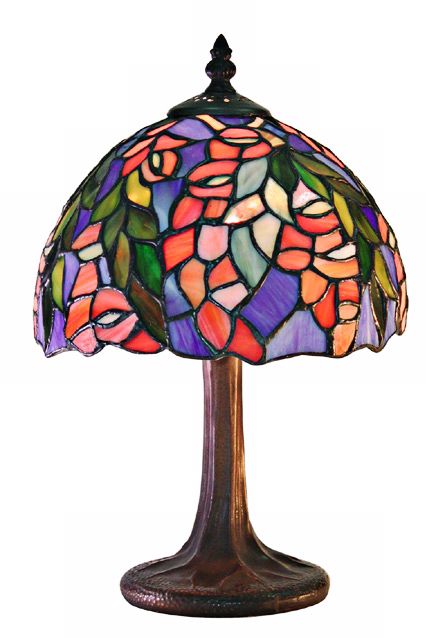 Floral Motif Tiffany Style Table Lamp